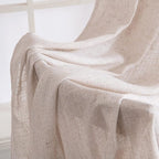 MIULEE Natural White Linen Curtains 100 Inch Length 2 Panels - Image 6