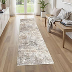 UERMEI 2X8 Washable Runner Rug for Hallway: Soft Neutral Modern Abstract Area by UERMEI