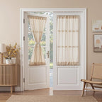 MYSKY HOME Oatmeal French Door Curtains by MYSKYHOME