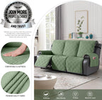 TAOCOCO 100% Waterproof Recliner Sofa Cover, Non Slip Split Couch Covers - Image 4