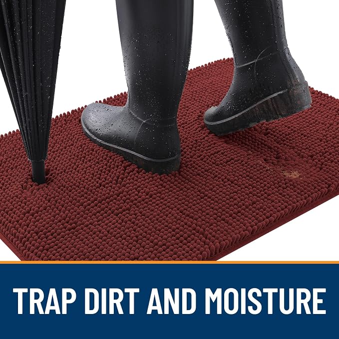 OLANLY Dog Door Mat for Muddy Paws 44x24, Absorbs Moisture and Dirt, Absorbent - Image 2