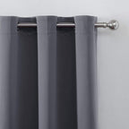 LEMOMO Grey Thermal Blackout Curtains/42 x 84 Inch/Set of 2 Panels Room - Image 6