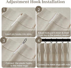 Pinch Pleated Linen Curtains 84 Inch Length 2 Panels Set, Light Filtering Linen - Image 7