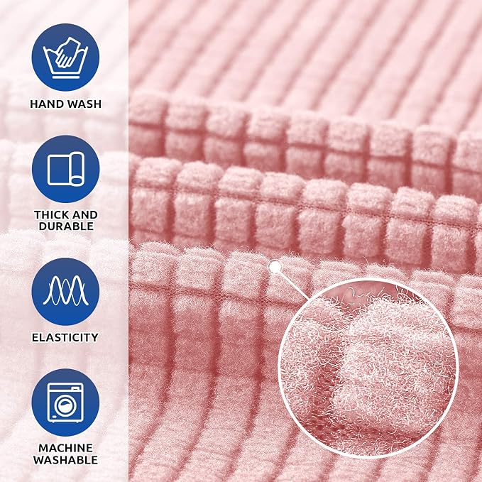 KEKUOU Stretch Single Sofa Slipcover 1 Piece Couch Sofa Cover Furniture - Image 3