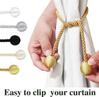 Curtain Tiebacks Outdoor Elegant Decorative Tie Backs Modern Rope Tiebacks - Image 4