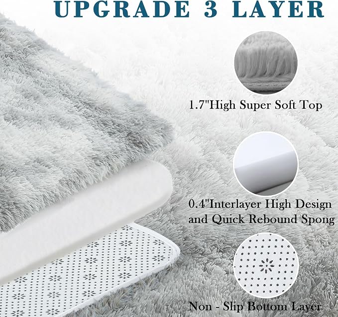 3x5 Rug, Bedside Preppy Dorm Area Rug, College Essentials Small Carpets - Image 5