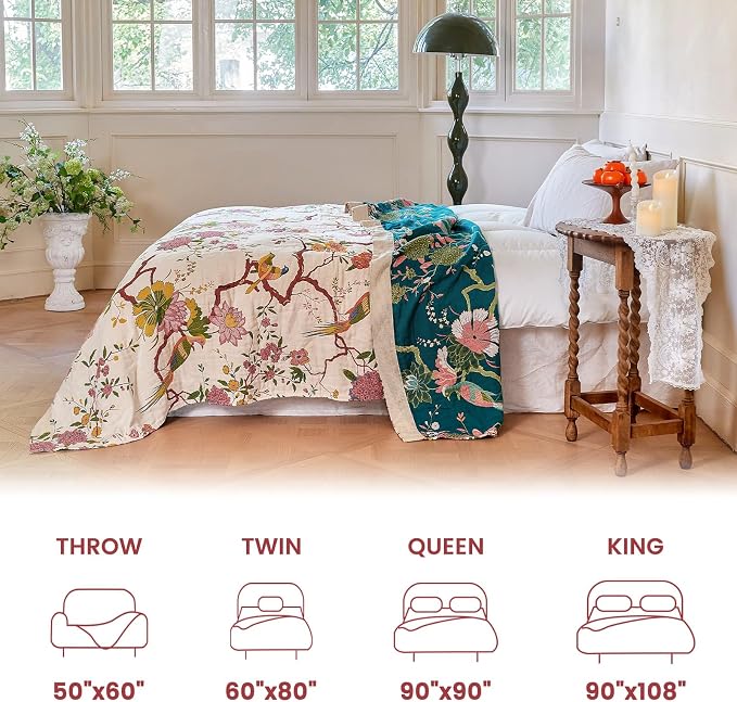 MSGKV The Boho Layer: 60"x80" Cotton Throw Blanket – Full Size - Image 5