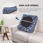 hyha Printed Couch Cushion Covers, Floral Sofa Covers Washable - Image 3