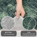 IOHOUZE Round Area Rug 3 Ft Circle Entryway Rugs Round Washable Door Mat Indoor - Image 4