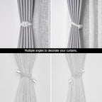 NICEEC 2 Pack Mini Magnetic Curtain Tiebacks Nordic Simple Style Drape Tie - Image 6