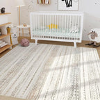 Nakagishi Area Rug 6x9 Living Room: Washable Boho Large Neutral Soft Farmhouse - Image 8