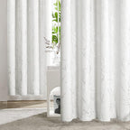 Deconovo White Curtains 72 Inches Long, Room Darkening Curtain, Thermal - Image 3