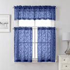 Lecloud Leia Dusty Blue Sheer Valance - Image 7