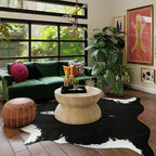 AROGAN Premium Faux Cowhide Rug 158 x 140 cm/5.2 x 4.6 feet, Durable and Large - Image 5