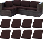 8Pcs Stretch Patio Cushion Covers, Outdoor Couch Covers Replacement, Outdoor by BIETYONE