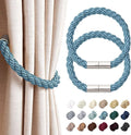 NICEEC 2 Pack Strong Magnetic Curtain Tiebacks Modern Simple Style Drape Tie by NICEEC