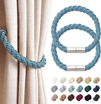 NICEEC 2 Pack Strong Magnetic Curtain Tiebacks Modern Simple Style Drape Tie by NICEEC