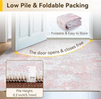 Washable Area Rugs 2'x10' Non-Slip Modern Abstract Soft - Image 8