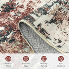 Rugflix 5x7 Area Rugs for Living Room, Washable Large Rug Stain-Resistant Low - Image 7