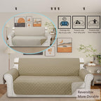 Reversible 4 Seater Sofa Cover 91 Inch Large Couch Cover Furniture Protector - Image 2