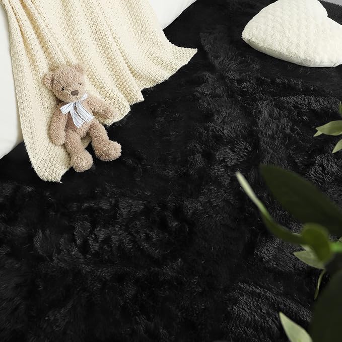 LOCHAS Ultra Soft Indoor Modern Area Rugs Fluffy Living Room Carpets - Image 8