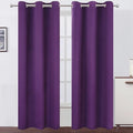 LEMOMO Purple Thermal Blackout Curtains/42 x 95 Inch/Set of 2 Panels Room by Lemomo