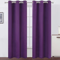 LEMOMO Purple Thermal Blackout Curtains/38 x 84 Inch/Set of 2 Panels Room by Lemomo