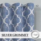 Beauoop 100% Blackout Curtains 45 Inches Long 2 Panels - Image 2