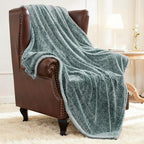 Exclusivo Mezcla Plush Fuzzy Fleece Throw Blanket Extra Large, Super Soft by ExclusivoMezcla