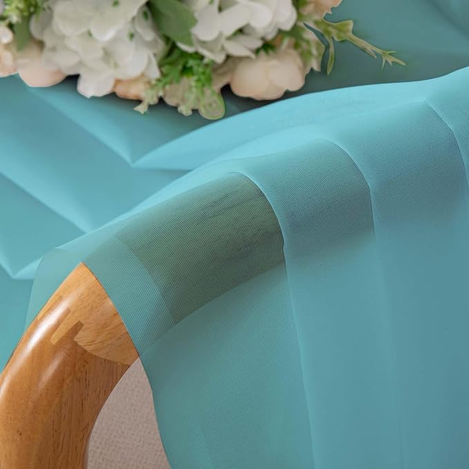 Chyhomenyc Sheer Valances for Windows, Light Filtering Small Window Curtains - Image 9