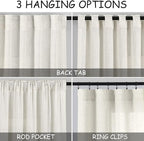 Extra Wide 100 Inch Linen Curtains - Image 3