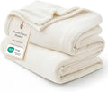 Bedsure GentleSoft Fleece Bed Blankets Full Size Cream by BEDSURE