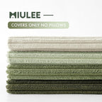 MIULEE Decorative Throw Pillow Covers Set of 4 Summer Light Green Gradient - Image 4