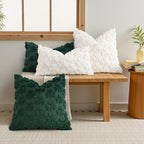 decorUhome St. Patrick’s Day Shamrock Green Pillow Covers 18x18 Inch Set of 2 - Image 3