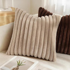 decorUhome Cozy Faux Fur Throw Pillow Covers 12x20 Set of 2 Decorative Soft - Image 6