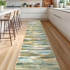 Lansny Modern Abstract Runner Rug 2.6x12 - Image 2
