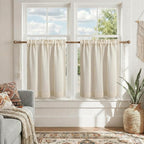 Boho Kitchen Cafe Curtains 25x24 Inch, 2 Panels by Unknown
