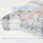 IOHOUZE Abstract Runner Rug 2x7 Ft Washable Runners - Image 5