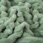 Sage Green Fleece Throw Blanket 50”×70” - Image 5