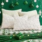 decorUhome St. Patrick’s Day Shamrock Pillow Covers 12x20 Inch Set of 2 - Image 5
