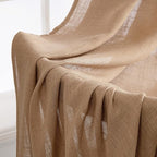 MIULEE Brown Linen Curtains 90 Inch Length 2 Panels - Image 6