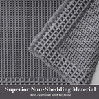 RESARE Waffle Bath Mat, Super Absorbent Non-Slip Machine Washable, Ultra Soft - Image 2