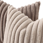 decorUhome Cozy Faux Fur Throw Pillow Covers 26x26 Set of 2 Decorative Soft - Image 2