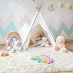 OLANLY 3x4 Machine Washable Accent Rug, Soft Fluffy Shaggy Area Rug - Image 3