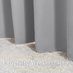 NICETOWN Silver Grey Curtains 96 inches Long, Grommet Thermal Insulated - Image 6