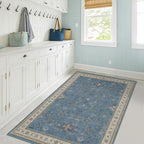 Washable Blue Rugs for Entryway Indoor - Image 8