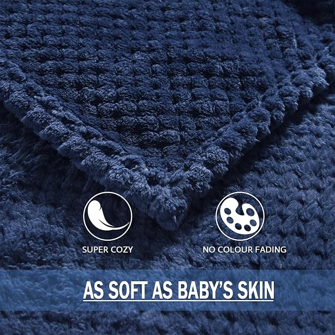 Exclusivo Mezcla Fleece Bed Blanket Twin Size, Super Soft and Warm Blankets - Image 8