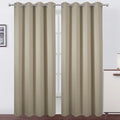 LEMOMO Blackout Curtains 66 x 95 inch/Beige Curtains Set of 2 Panels/Thermal by Lemomo