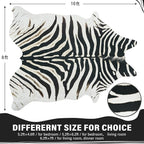 AROGAN Western Faux Fur Zebra Rug, 8 x 10 Feet Premium Animal Skin Print Rug - Image 2