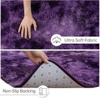 Goideal Fluffy Rug for Bedroom Living Room, 6x9 Purple Area Rugs, Faux Fur Shag - Image 6